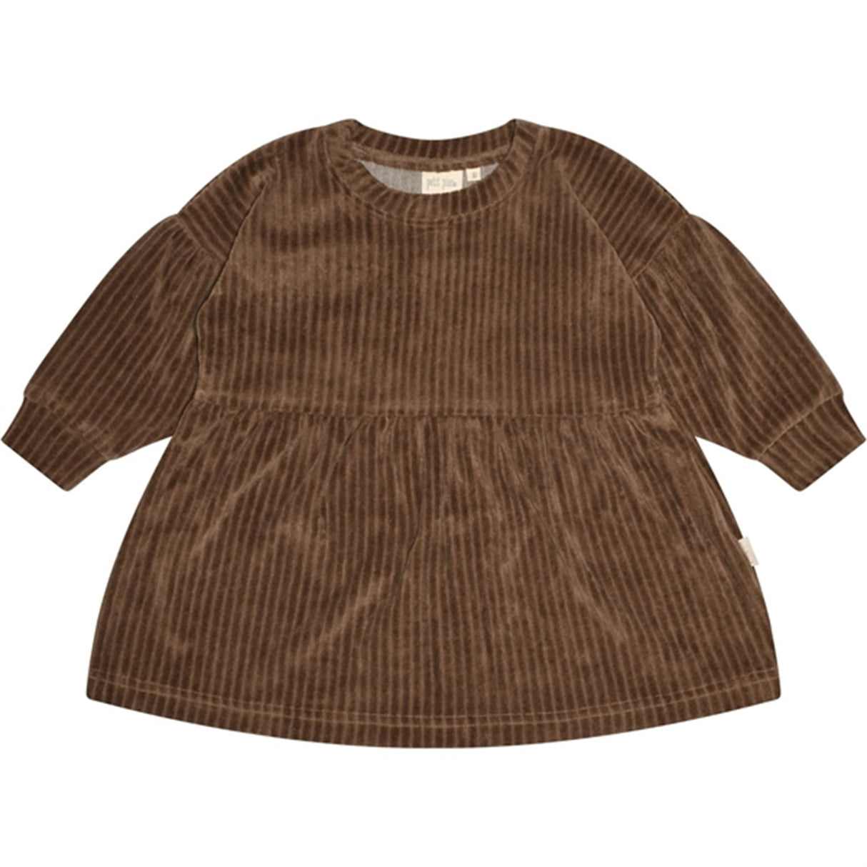 Petit Piao® Walnut Sweat Kjole Fløyel