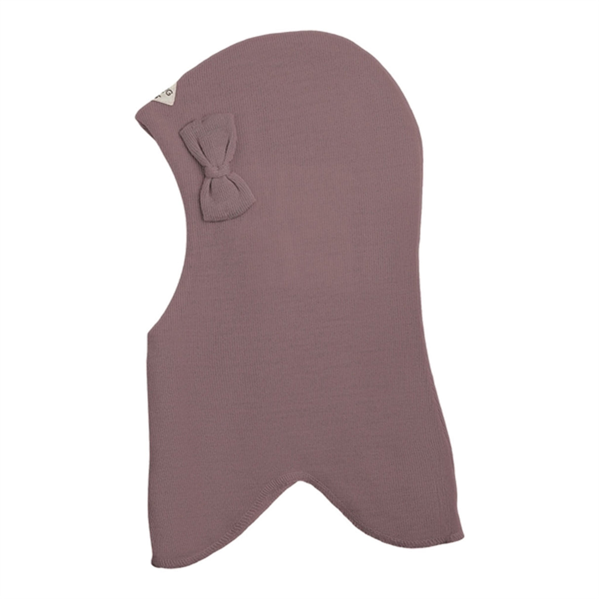 Racing Kids Rund Elefanthue Uld/Bomuld m. Sløjfe Dusty Purple