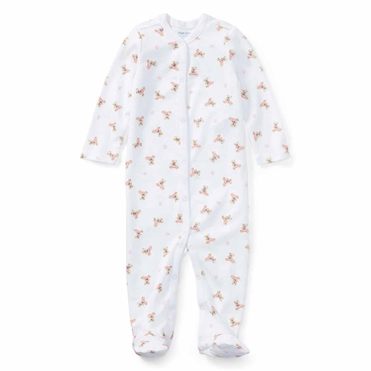 Polo Ralph Lauren Baby Girl Coverall Bear White