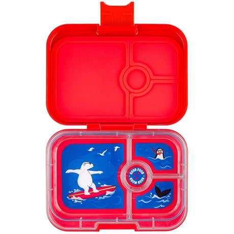 Yumbox Panino 4 Rum Madkasse Roar Red Polar Bear