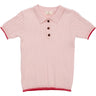 Copenhagen Colors Dusty Rose/Red Comb. Rib Strikk Polo