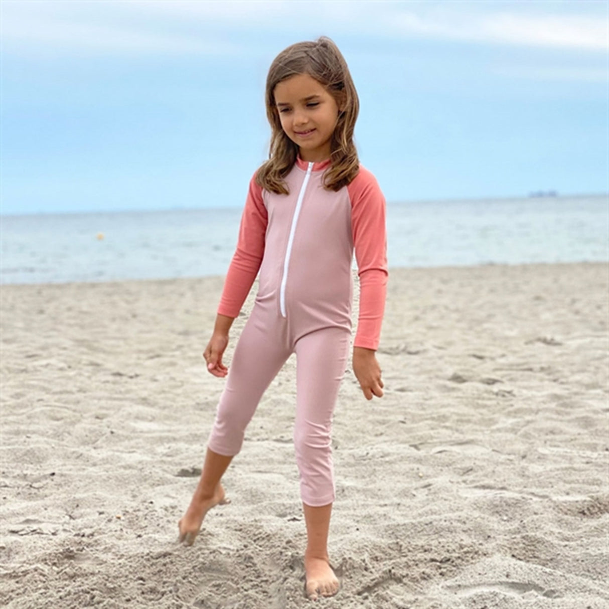 Petit Crabe Rose Nude/Morocco Multi Color Heldragt m. Lynlås