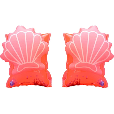 SunnyLife Badevinger Shell Neon Coral