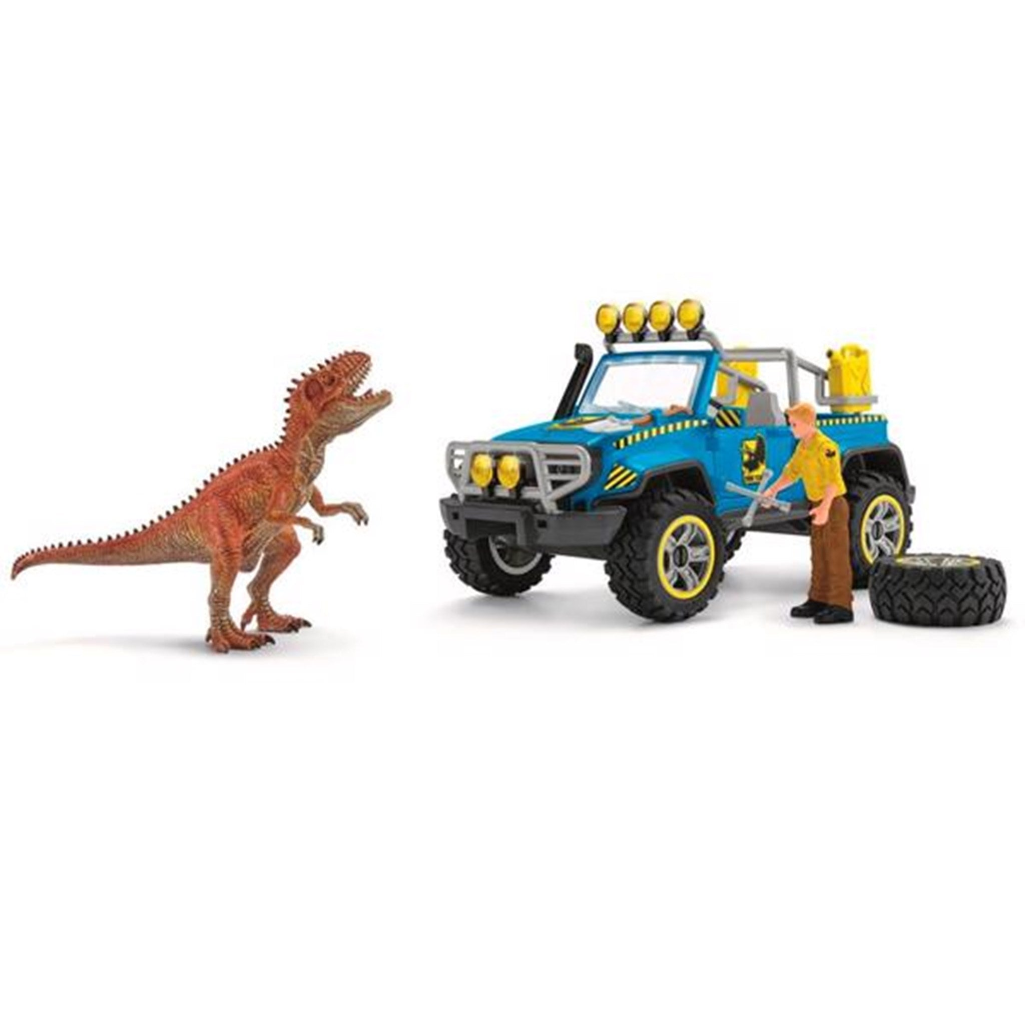 Schleich Dinosaurs Off-Road Vehicle w. Dino Outpost 3