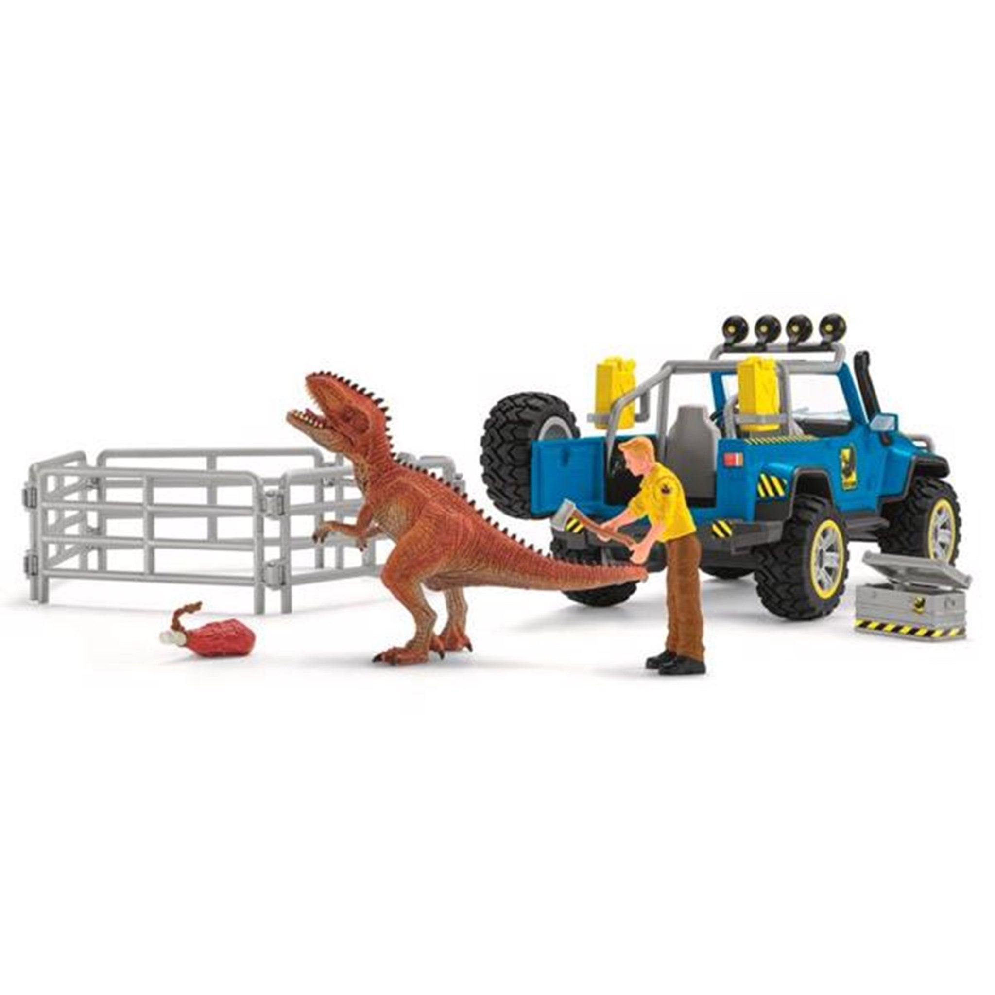 Schleich Dinosaurs Off-Road Vehicle w. Dino Outpost 4