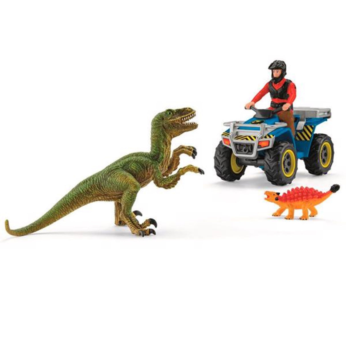 Schleich Dinosaurs Quad Escape from Velociraptor