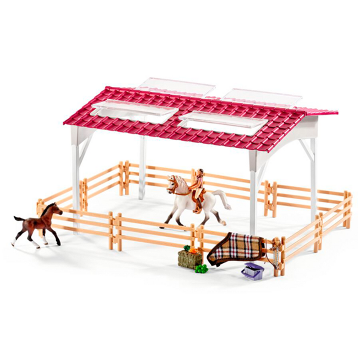 Schleich Horse Club Riding Centre with Rider and Horses