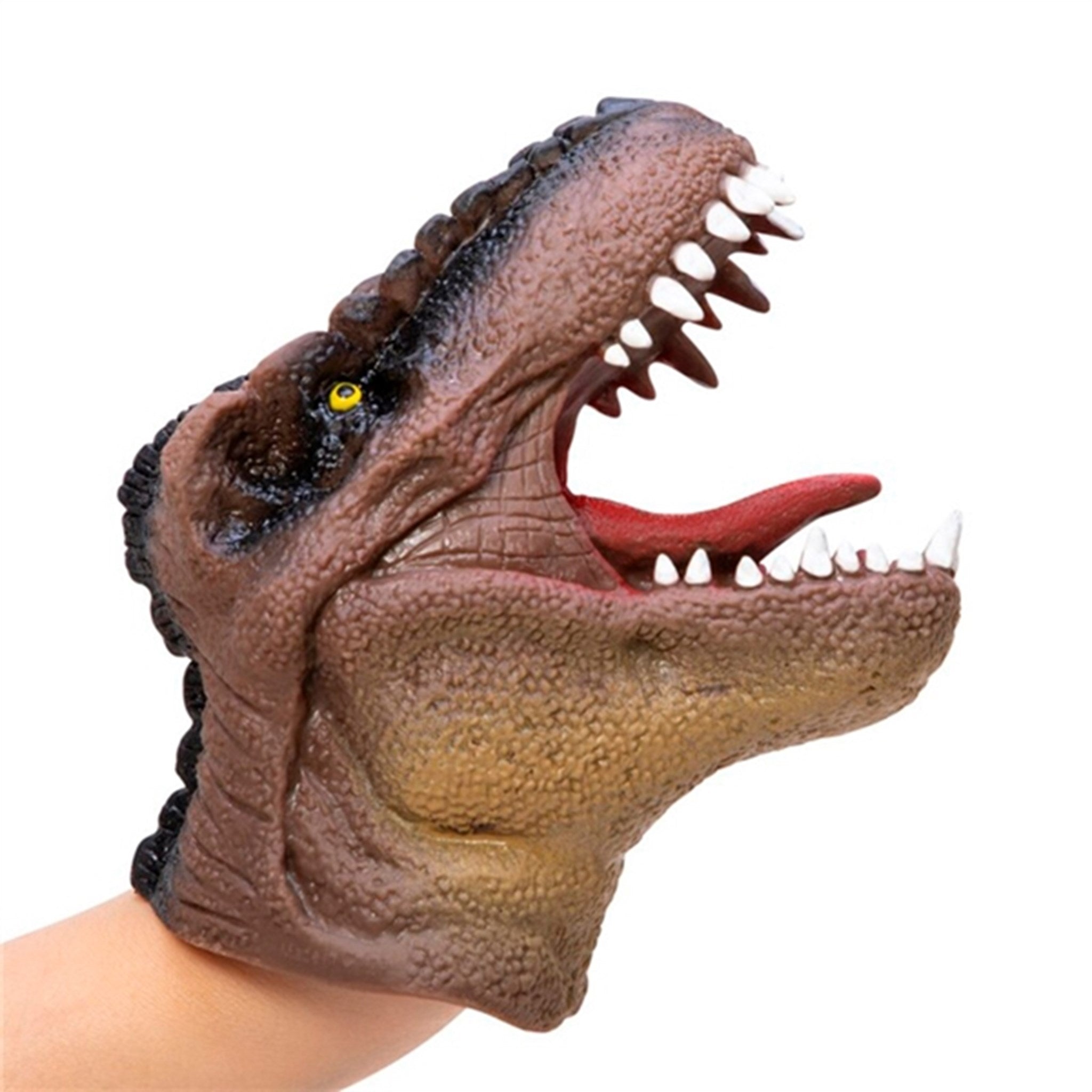 Schylling Dinosaur Hand Puppet Brown
