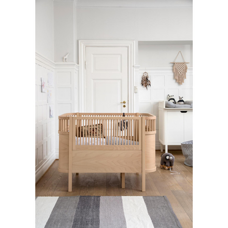 Sebra Sengen Baby og Junior Wooden Edition