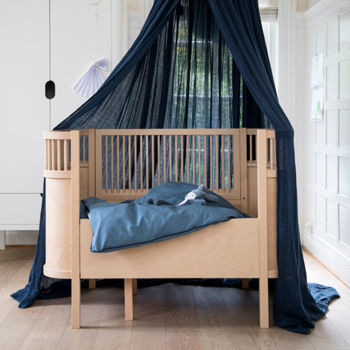 Sebra Sengen Baby og Junior Wooden Edition