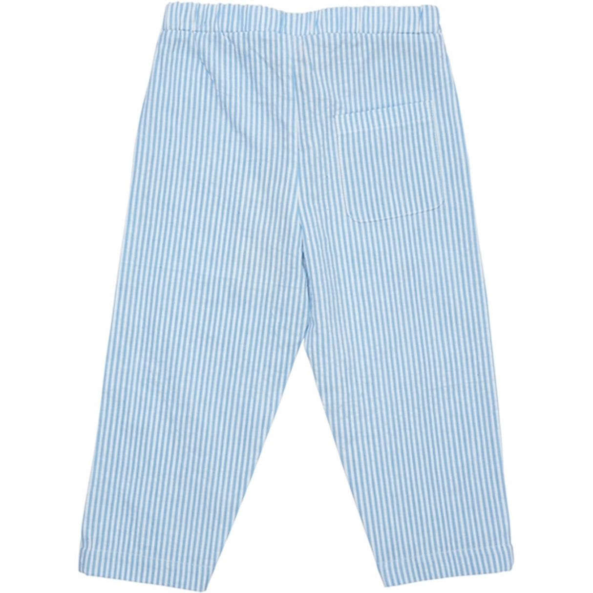 Copenhagen Colors Sky Blue W Cream Stripe Seersucker Bukser 4