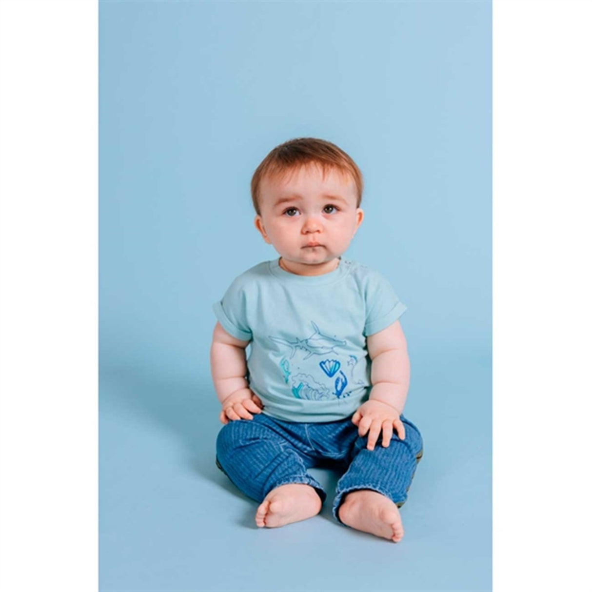 Soft Gallery Canal Blue Frederick Sealife T-shirt