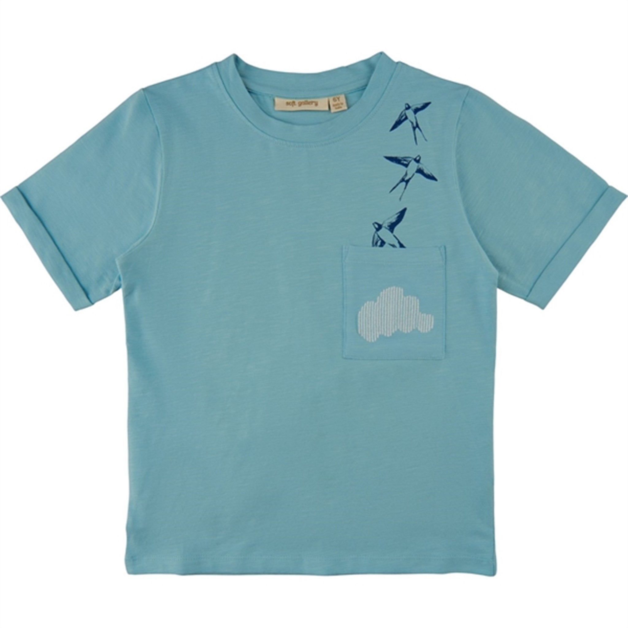 Soft Gallery Sky Blue Cloud Jaden T-shirt