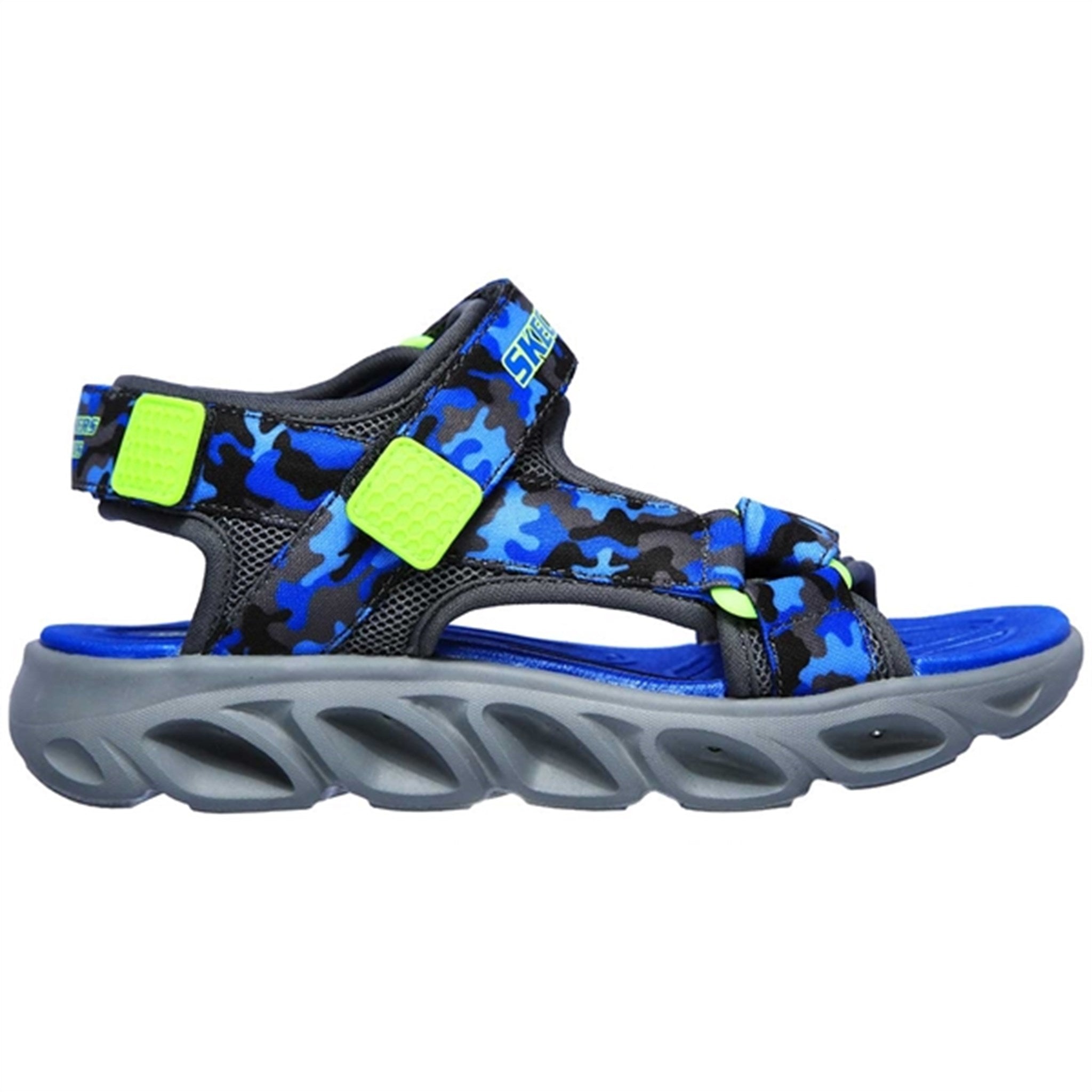 Skechers S-Lights Hypno Splash Sandal Blue/Lime 2