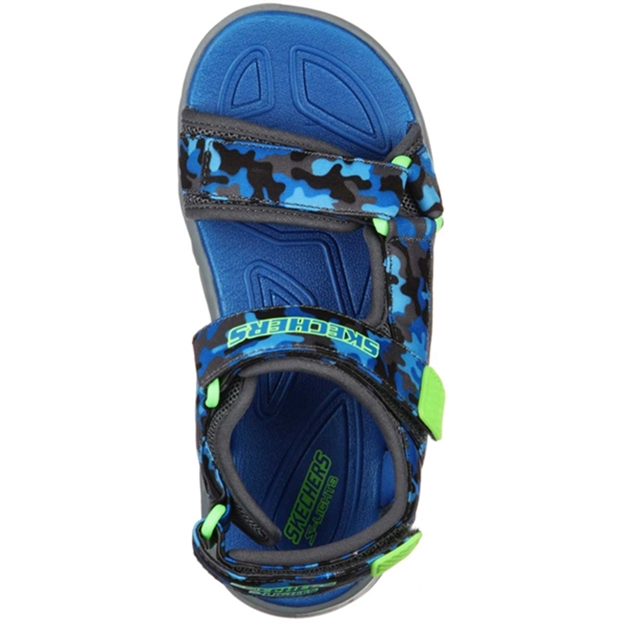 Skechers S-Lights Hypno Splash Sandal Blue/Lime 3