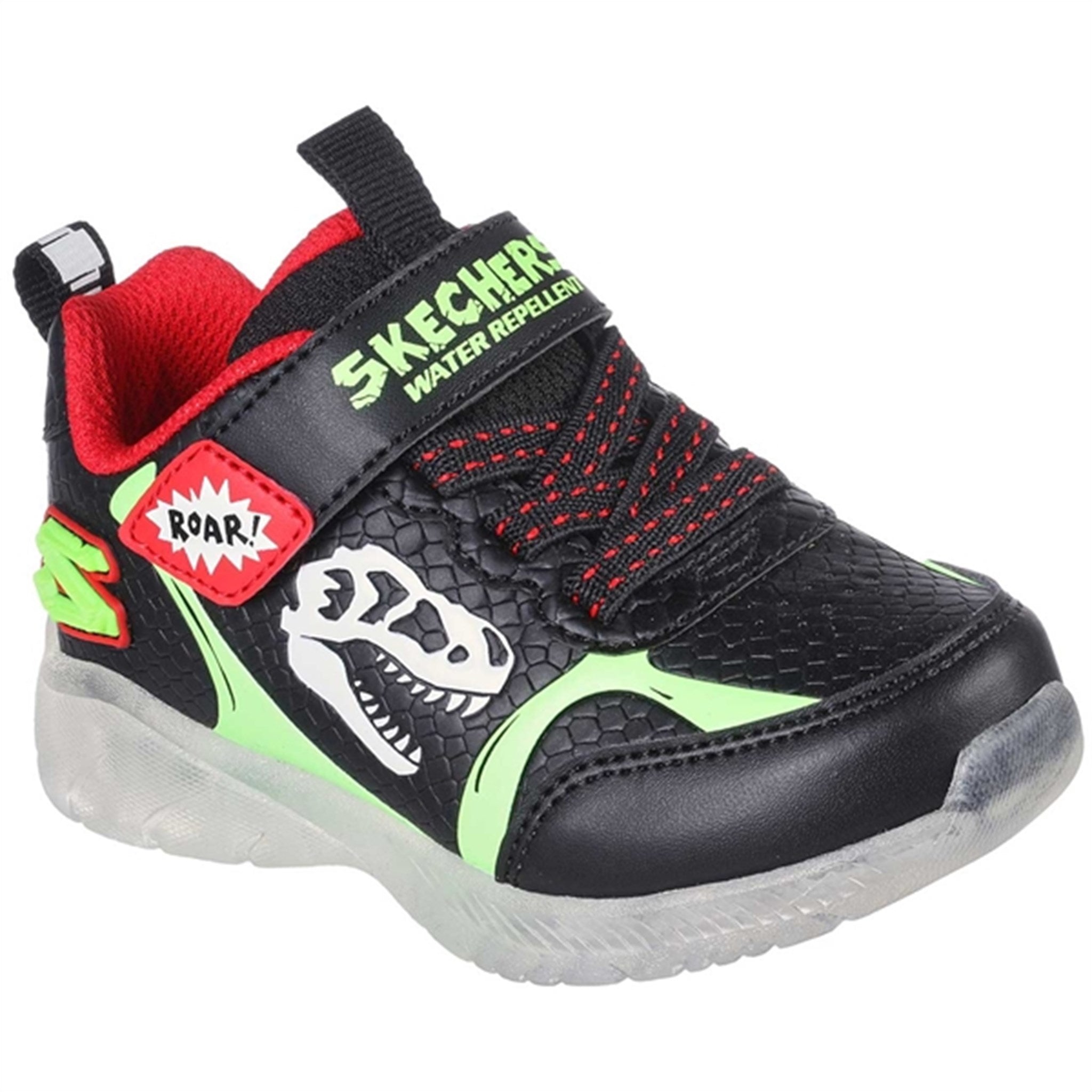 Skechers S-Lights Illumi Brights Sneakers Dino Glow Black/Lime