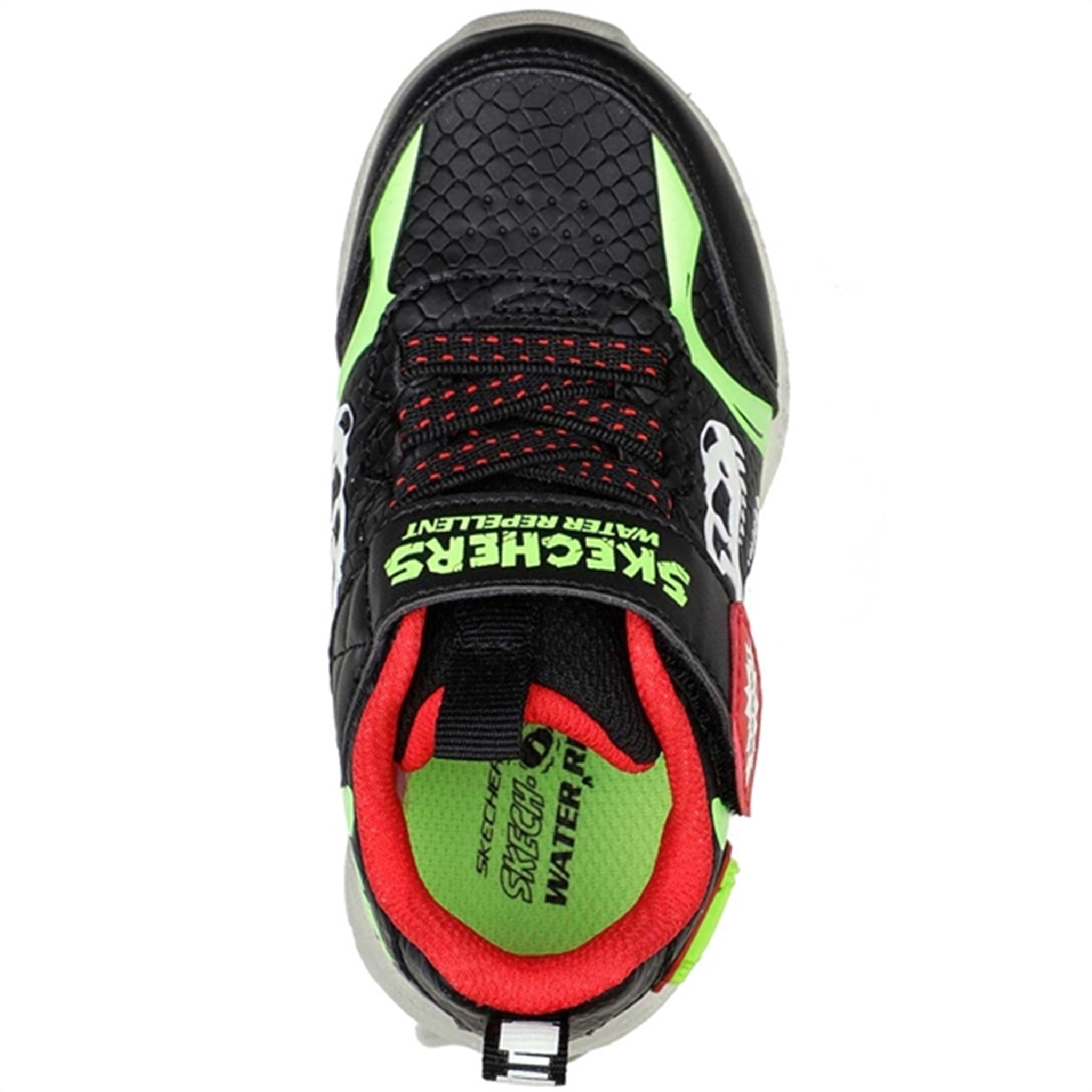 Skechers S-Lights Illumi Brights Sneakers Dino Glow Black/Lime 5