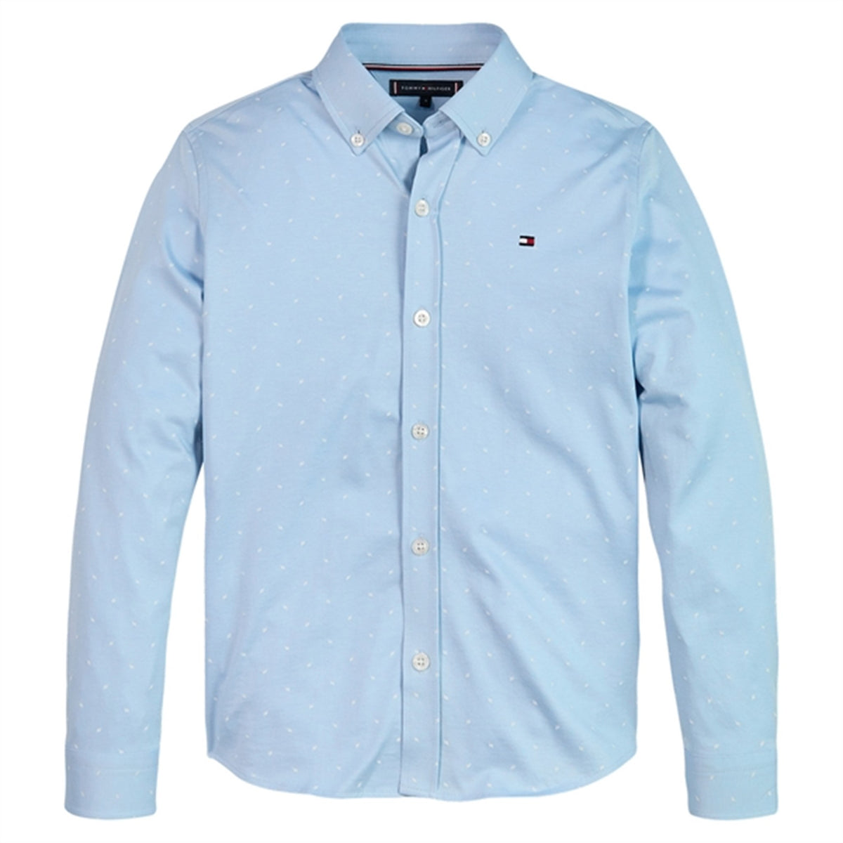 Tommy Hilfiger Str. Jersey Mini AOP Skjorte Calm Blue