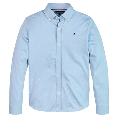 Tommy Hilfiger Str. Jersey Mini AOP Skjorte Calm Blue