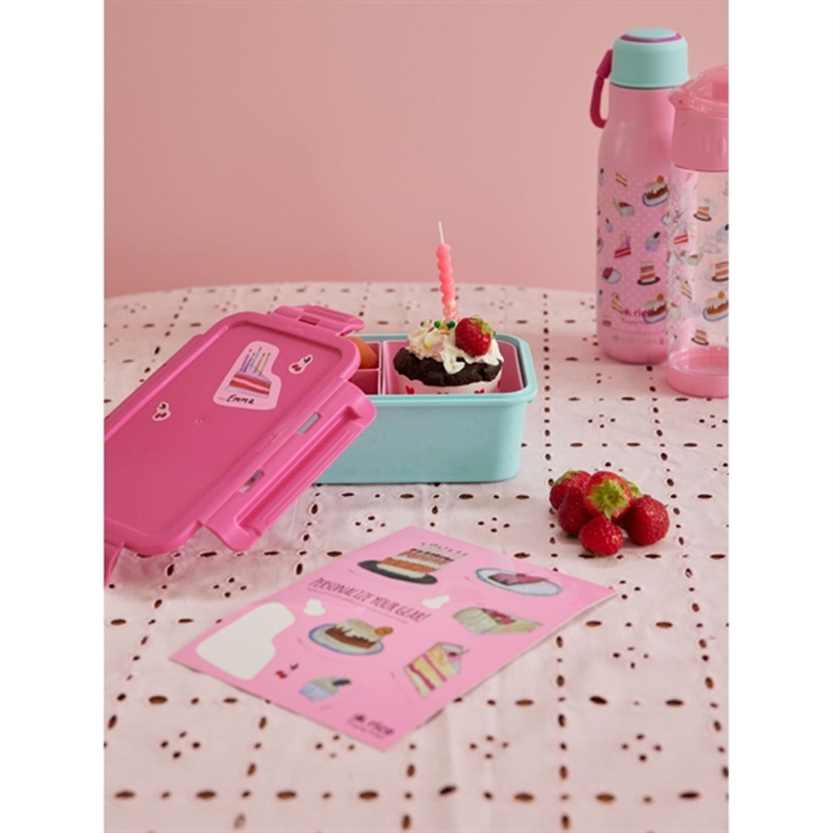 RICE Cake Theme Klistermærker til Matboks