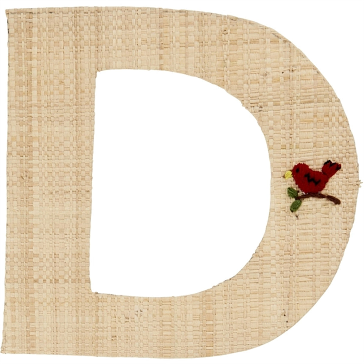 RICE Nature Raffie Klistremerke Bogstav Flowers & Animals