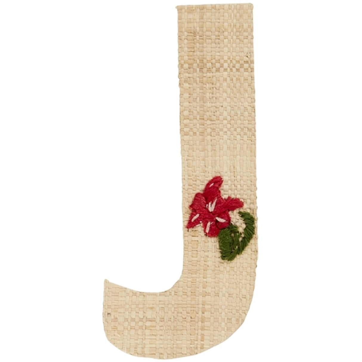 RICE Nature Raffie Klistremerke Bogstav Flowers & Animals