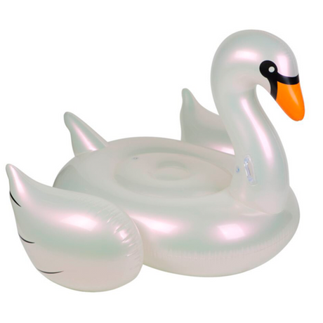 SunnyLife Ride-On Float Pearl Swan