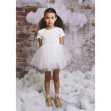 Dolly by Le Petit Tom Tutully T-Shirt Tutu Kjole White 3