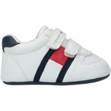 Tommy Hilfiger Flag Borrelås Sko White/Blue 2