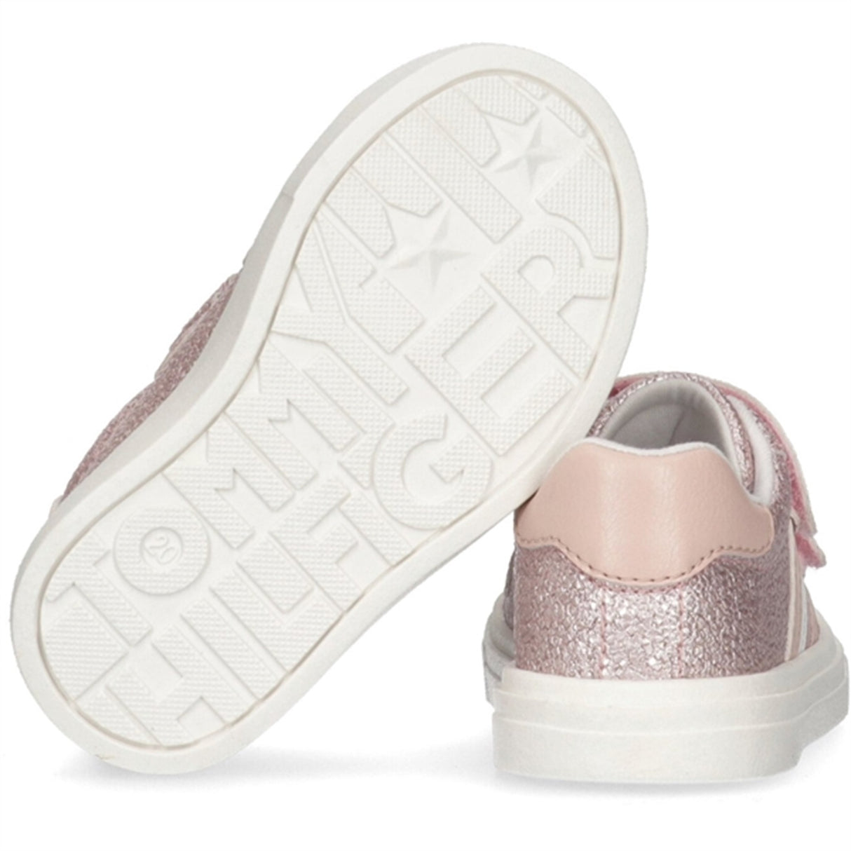 Tommy Hilfiger Stripes Low Cut Borrelås Sneakers Pink