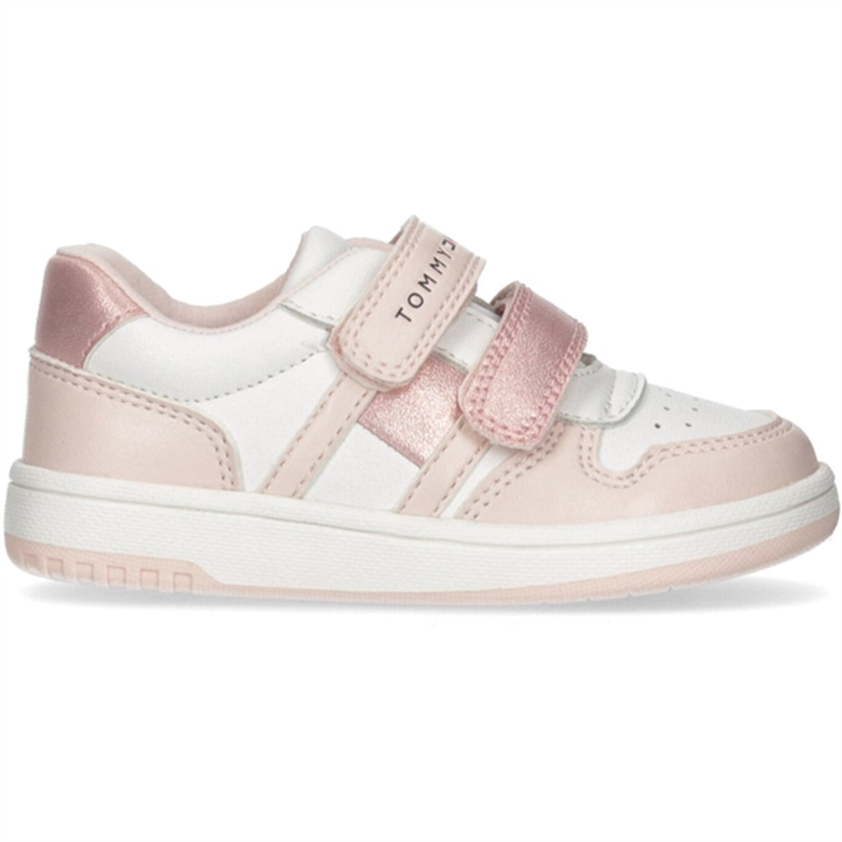 Tommy Hilfiger Low Cut Borrelås Sneakers Pink/White