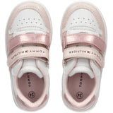 Tommy Hilfiger Low Cut Borrelås Sneakers Pink/White