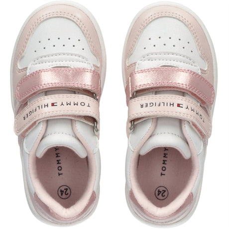 Tommy Hilfiger Low Cut Borrelås Sneakers Pink/White