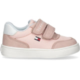 Tommy Hilfiger Low Cut Borrelås Sneaker Pink/White