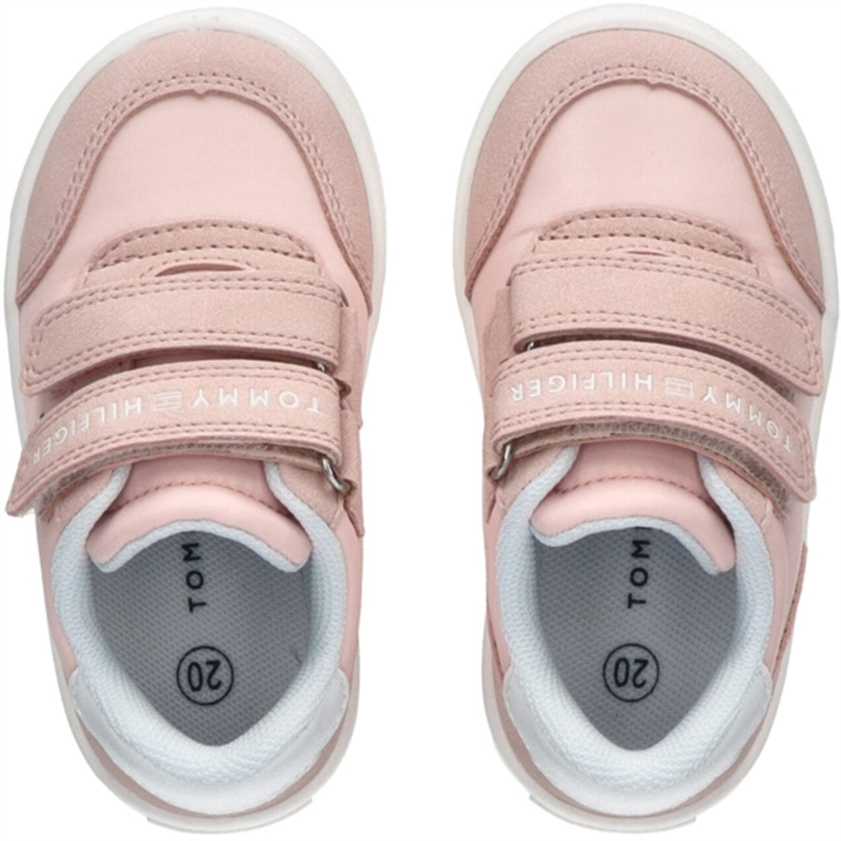 Tommy Hilfiger Low Cut Borrelås Sneaker Pink/White