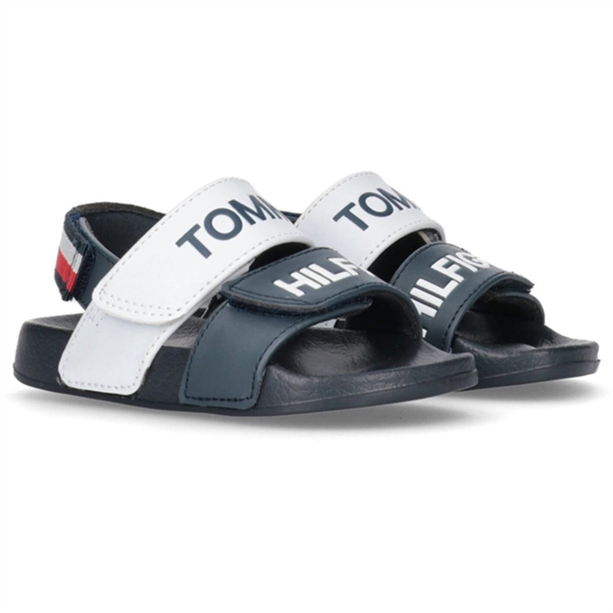 Tommy Hilfiger Logo Borrelås Sandal Blue/White/Red 2