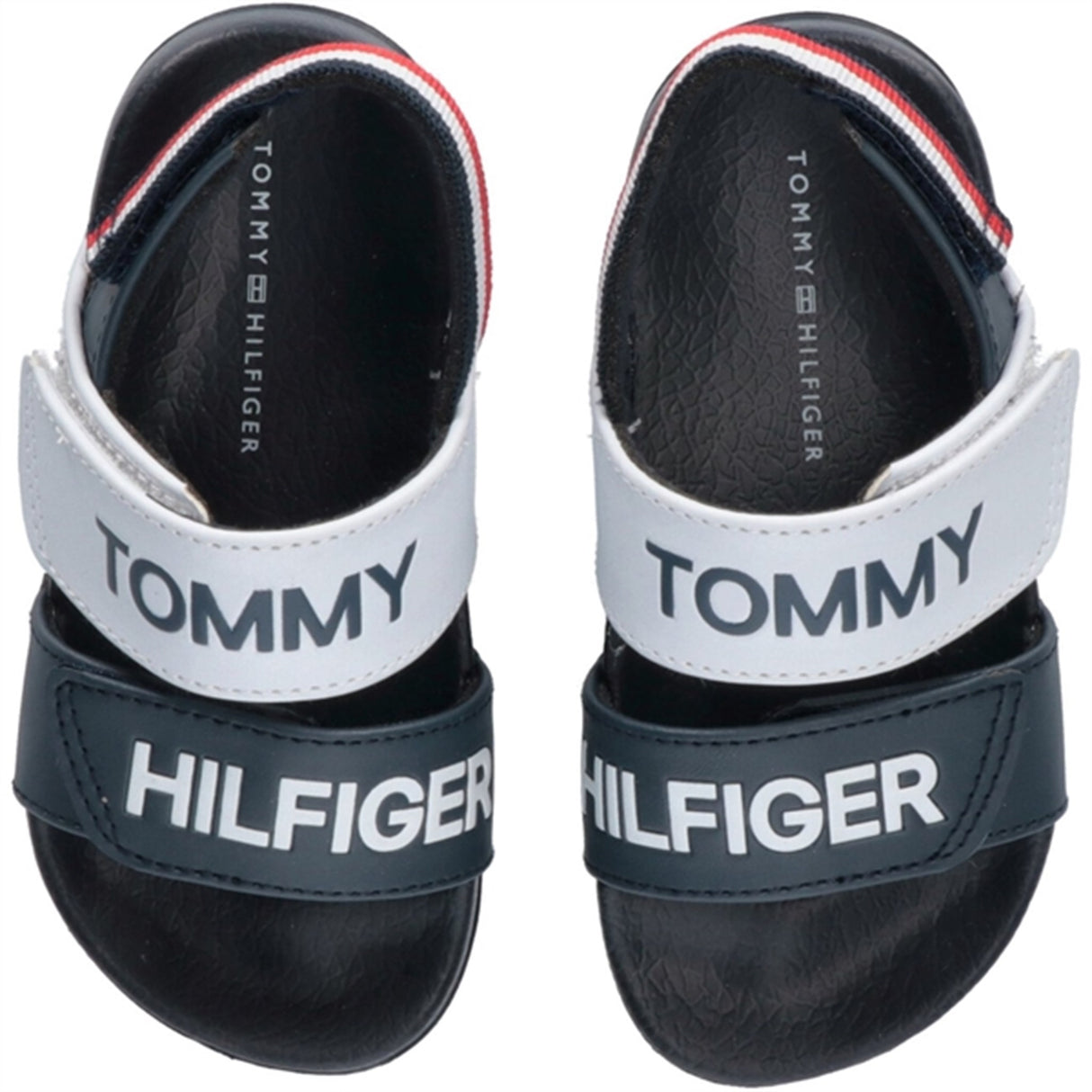 Tommy Hilfiger Logo Borrelås Sandal Blue/White/Red 4