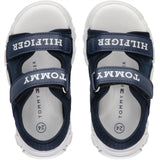 Tommy Hilfiger Logo Borrelås Sandal Blue 3