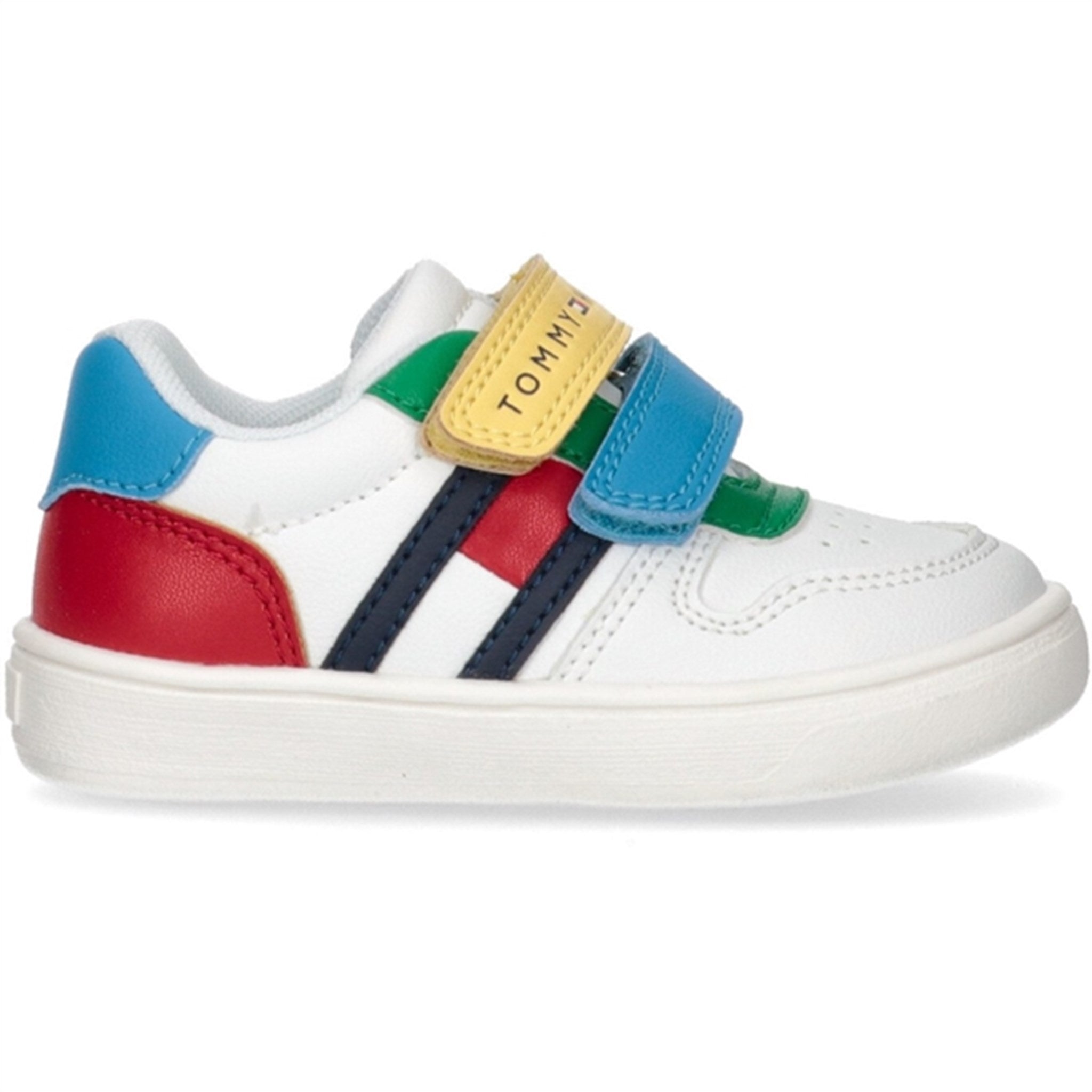 Tommy Hilfiger Flag Low Cut Borrelås Sneaker Multicolor 2