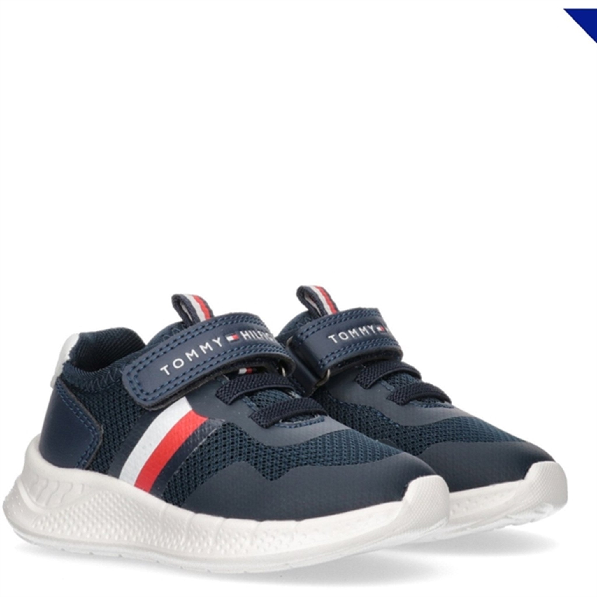 Tommy Hilfiger Stripes Low Cut Lace-up Borrelås Sneaker Blue/White