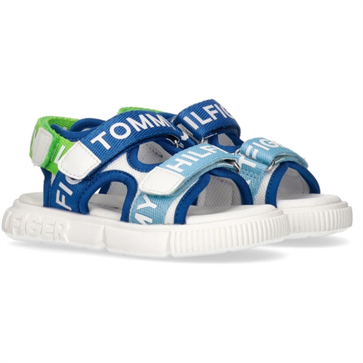 Tommy Hilfiger Logo Borrelås Sandal White/Multi 2