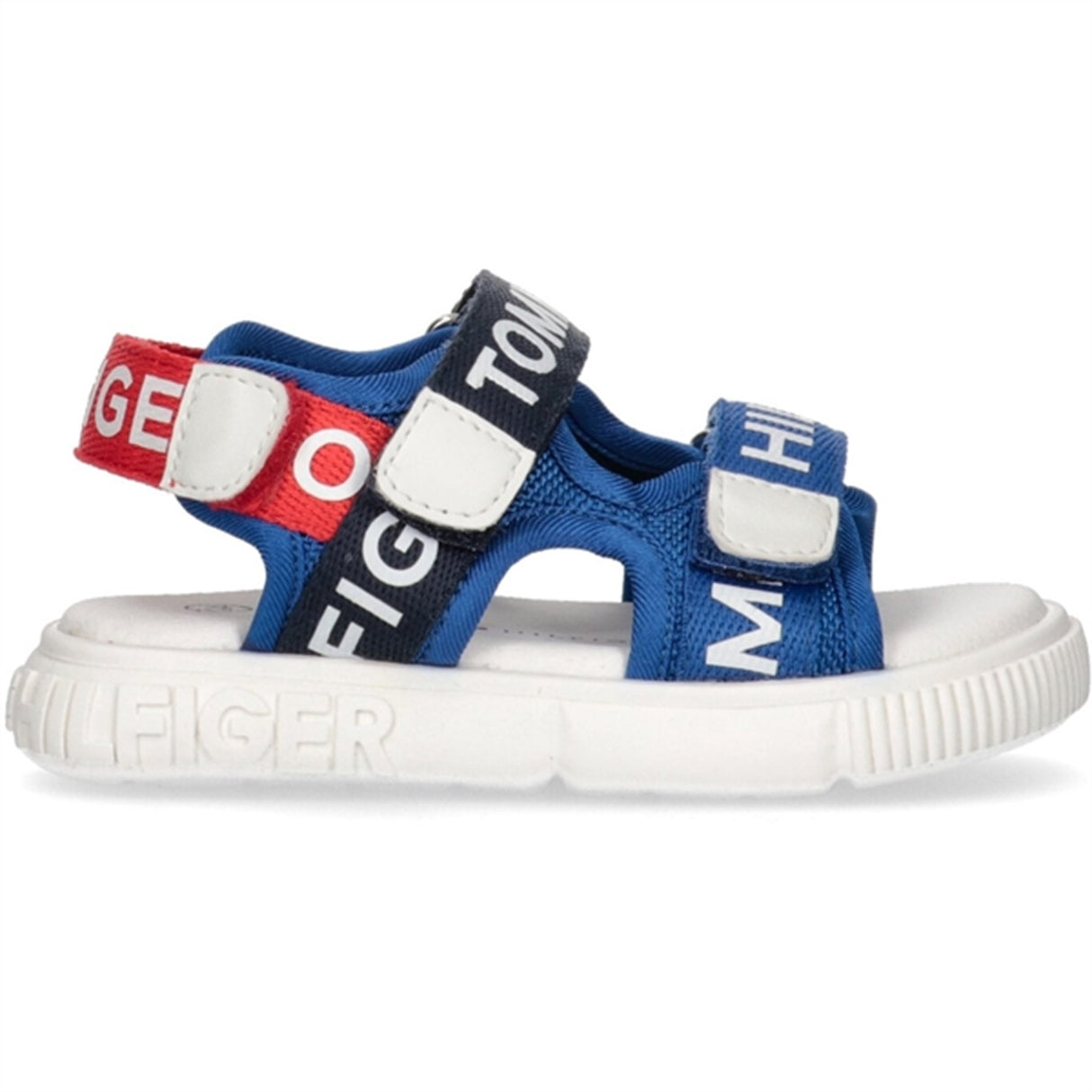 Tommy Hilfiger Logo Borrelås Sandal Royal/Blue/Red 3