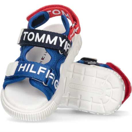 Tommy Hilfiger Logo Borrelås Sandal Royal/Blue/Red