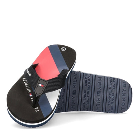 Tommy Hilfiger Logo Print Flip Flop Blue