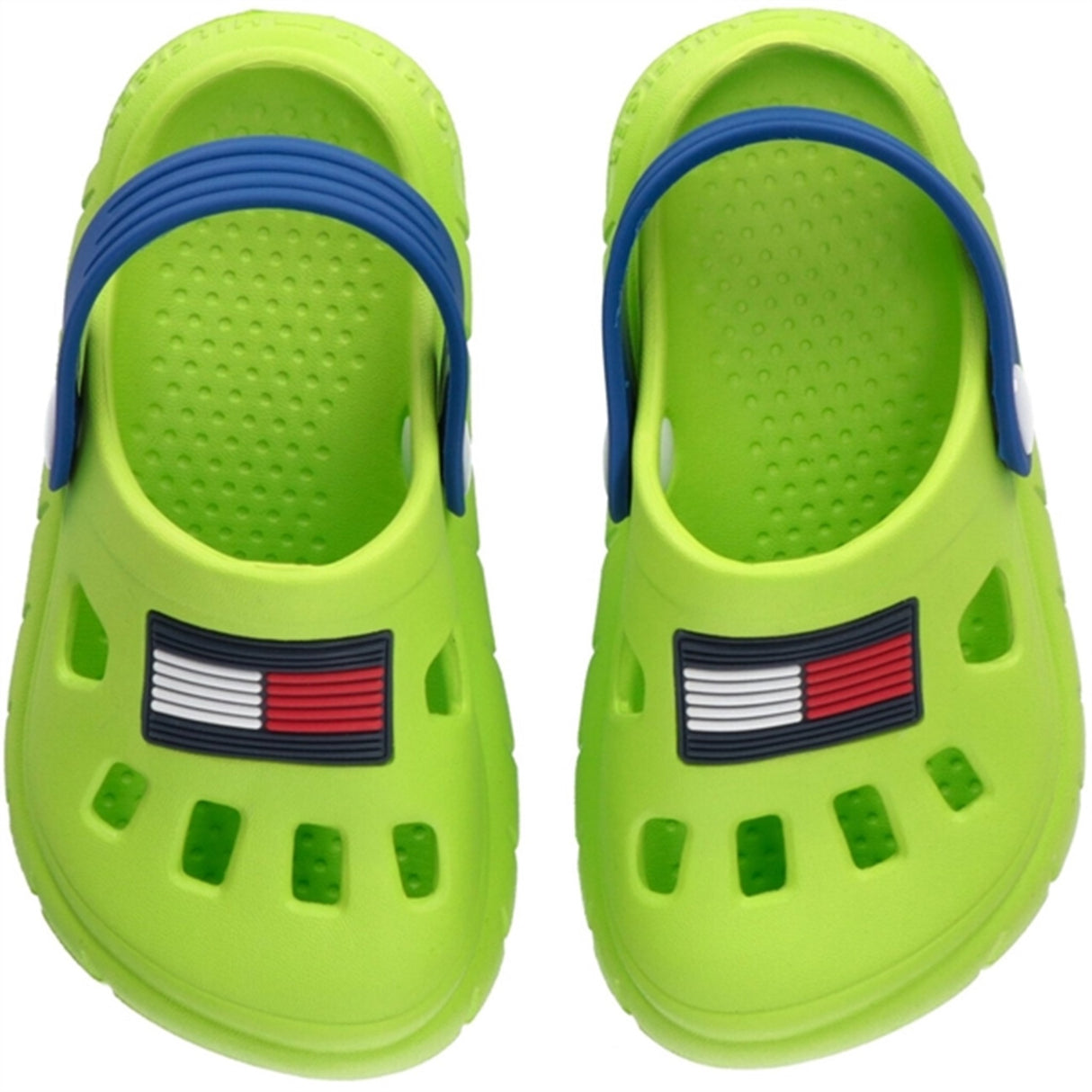 Tommy Hilfiger Flag Comfy Sandal Lime Green/Royal 4