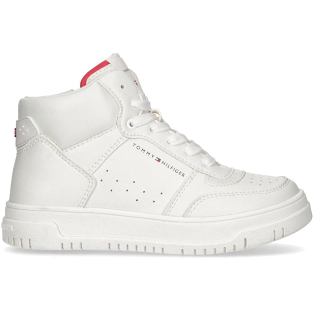 Tommy Hilfiger High Topp Lace-Up Sneaker Off White