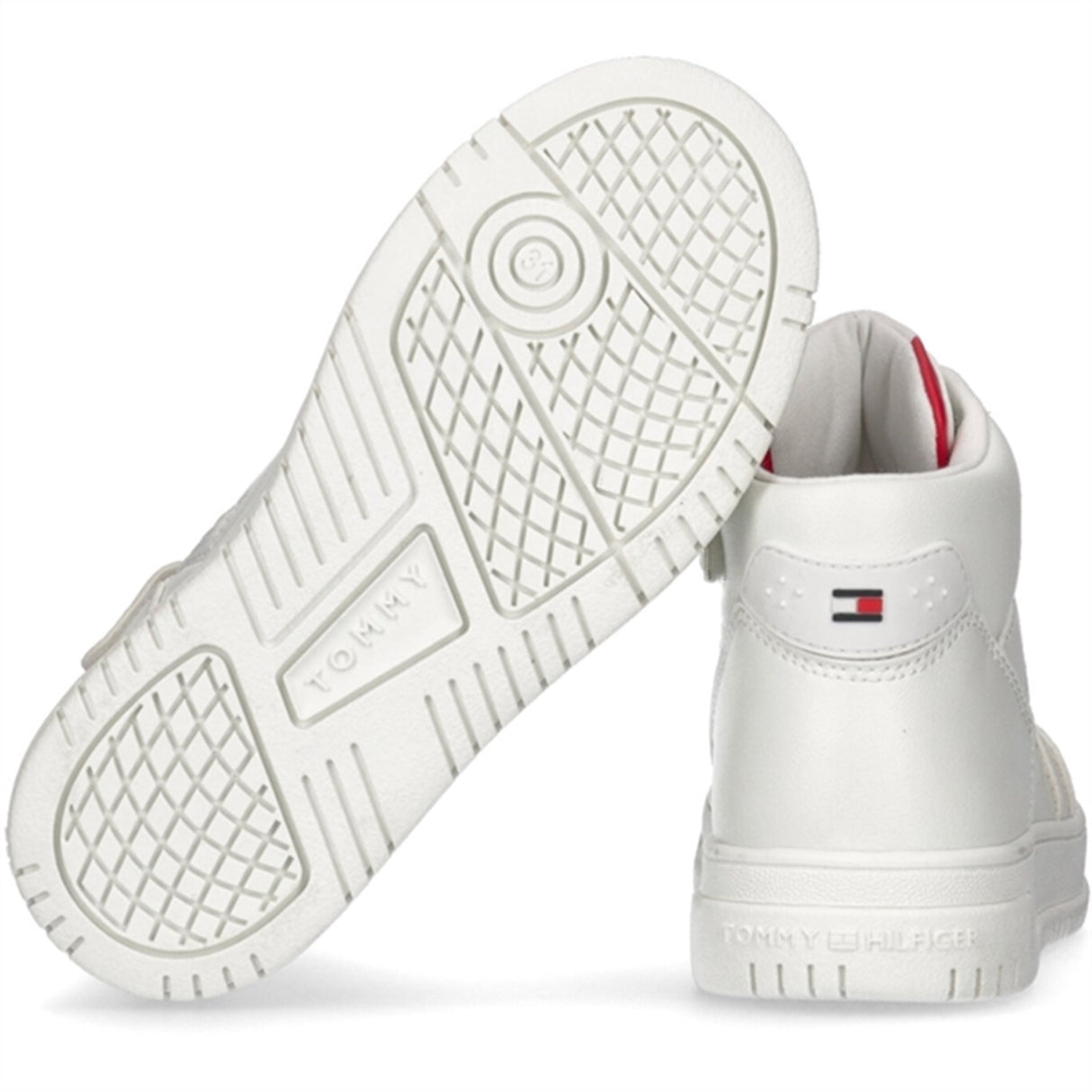 Tommy Hilfiger High Topp Lace-Up Sneaker Off White