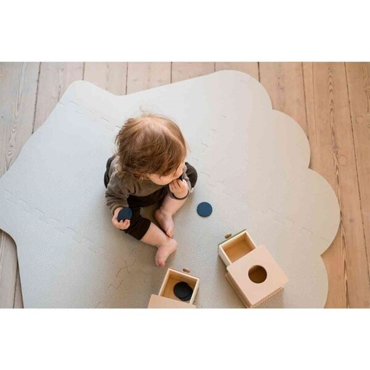 That's Mine Foam Play Mat Seashell Soft Beige