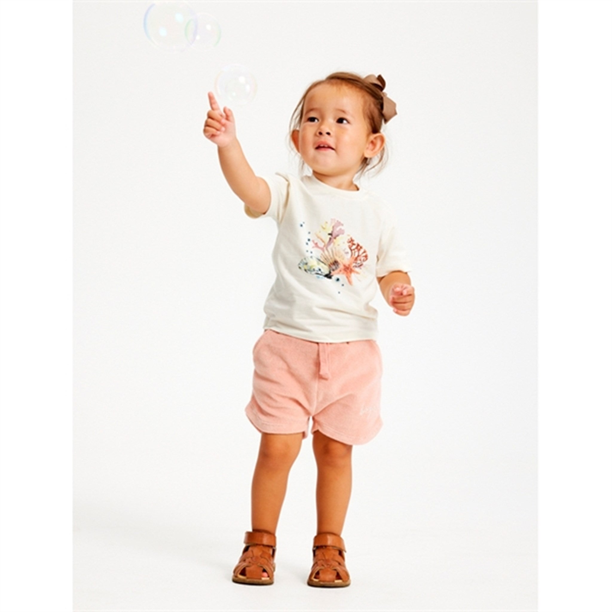 THE NEW Siblings Peach Beige Gertrud Terry Shorts 3