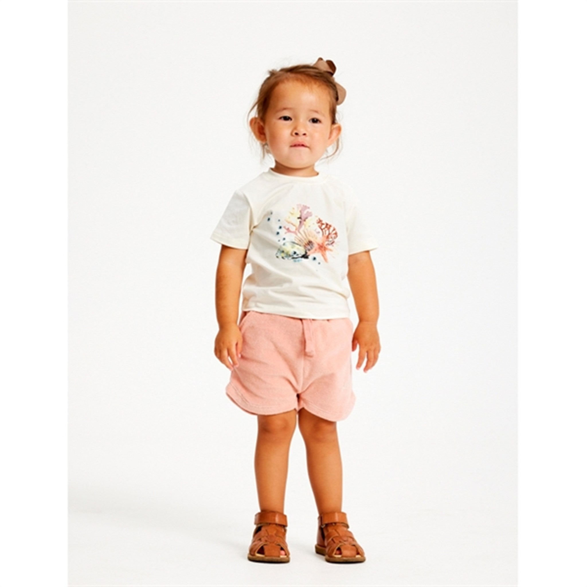 THE NEW Siblings Peach Beige Gertrud Terry Shorts 4